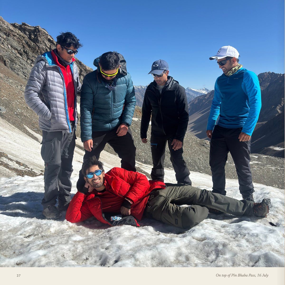 Photographs from 16 July, the summit, page 41